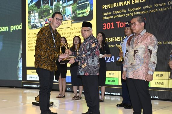 Danone Indonesia Terima Proper Emas Keenam Kalinya, Tahun Ini untuk AQUA Mambal - JPNN.COM