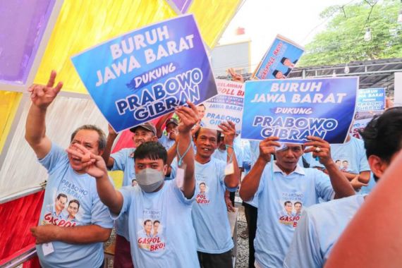 Kerja Nyata Prabowo-Gibran jadi Alasan Buruh Jabar Bergabung dengan Gaspoll Bro - JPNN.COM