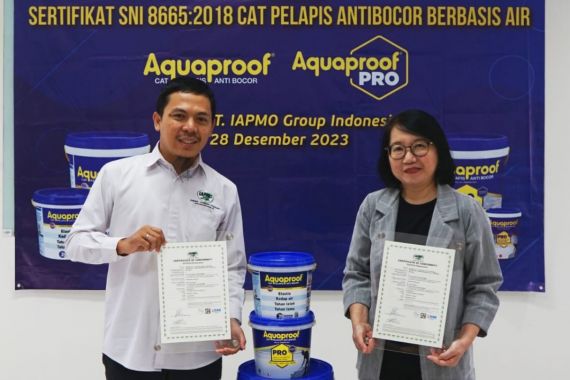 Aquaproof & Aquaproof Pro Raih SNI Pelapis Antibocor Berbasis Air - JPNN.COM