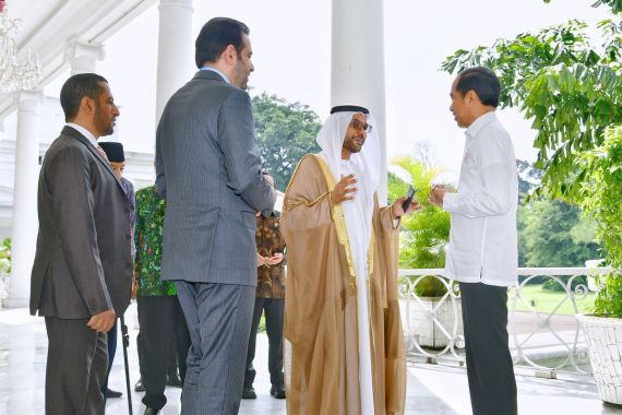 Jokowi Terima Utusan MBZ di Istana, Elite NU dan Muhammadiyah Berkumpul - JPNN.COM