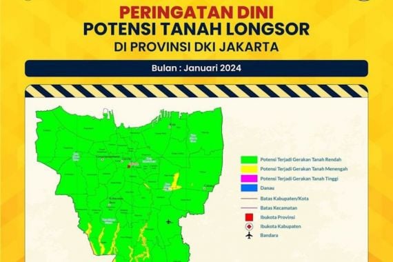16 Kecamatan di DKI Jakarta Rawan Longsor, Ini Daftar Lengkapnya - JPNN.COM