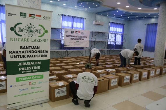Bantuan Indonesia Melalui Lazis-NU Tiba di Palestina, Cholil: Mereka Terlihat Bahagia Menerimanya - JPNN.COM