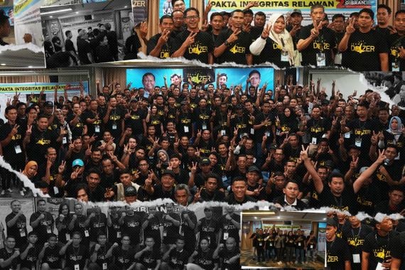 50 Ribu Relawan Tim Dozer Bergerak ke Akar Rumput Menangkan Prabowo-Gibran di Kalsel - JPNN.COM