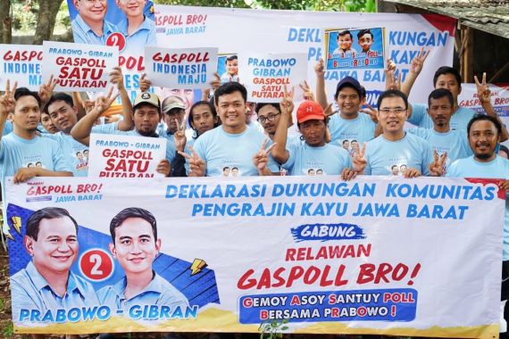 Perajin Kayu Jabar Satukan Tekad Bersama Gaspoll Bro Menangkan Prabowo-Gibran - JPNN.COM