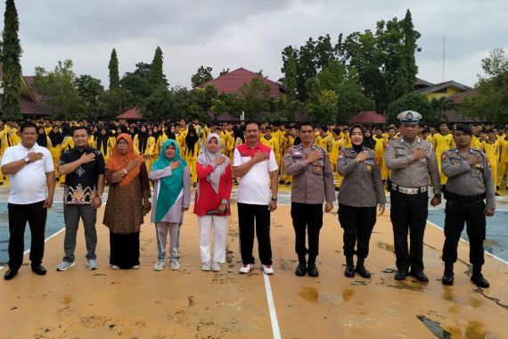 Sosialisasi Pemilu Damai, Polres Kuansing Ingatkan Pelajar Soal Larangan Ini - JPNN.COM