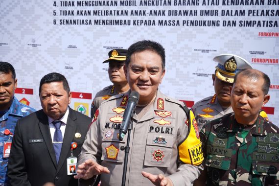 Pertama di Indonesia, Polda Riau dan Parpol Deklarasi Keselamatan Berkendara Wujudkan Pemilu Damai - JPNN.COM