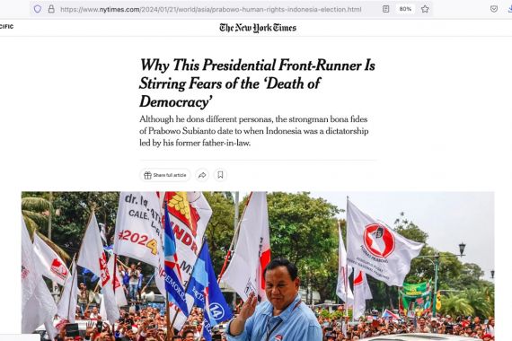 New York Times Sebut Prabowo Timbulkan Ketakutan, Analis Anggap Gemoy Cuma Pencitraan - JPNN.COM