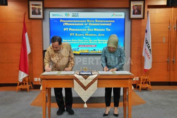 Teken MoU dengan Karya Mineral Jaya, PGN Pasok LNG dari WK Nunukan - JPNN.COM