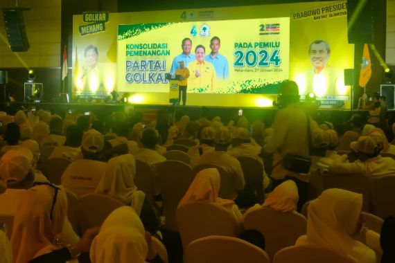 Airlangga Optimistis Prabowo-Gibran Menang Telak di Riau - JPNN.COM