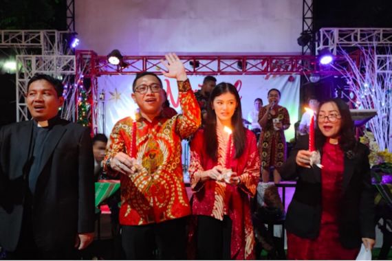 Brando Susanto Hadiri Perayaan Natal Bersama Umat Kristiani di Jakarta Utara, Begini Harapannya - JPNN.COM