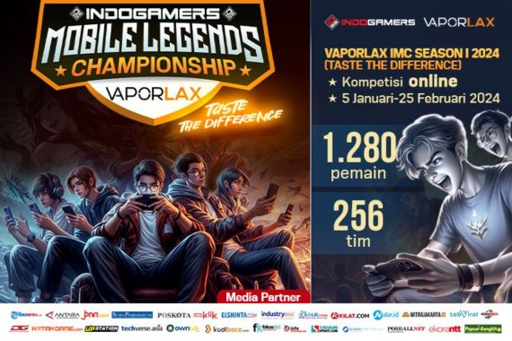 Turnamen Vaporlax Indogamers Mobile Legends I 2024 Diikuti Ribuan Gamers - JPNN.COM