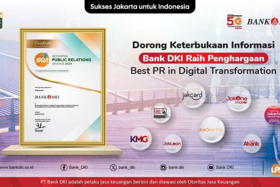 Bank DKI Raih Penghargaan Best PR in Digital Transformation di IPRA 2024 - JPNN.COM