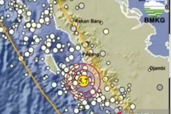 Gempa M 5,7 di Sumbar tidak Berpotensi Tsunami - JPNN.COM