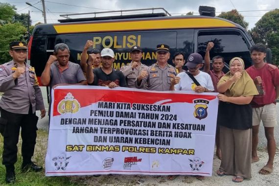 Polres Kampar Gencarkan Sosialisasi & Edukasi Pemilu Damai 2024 - JPNN.COM