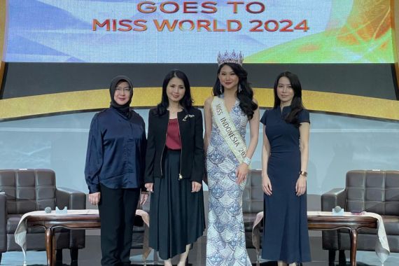Audrey Vanessa Siap Berjuang Demi Indonesia di Miss World 2024 - JPNN.COM