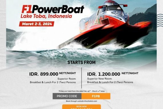 Penjualan Tiket Online F1Powerboat Dibuka, ada Radja Hingga Ada Band - JPNN.COM