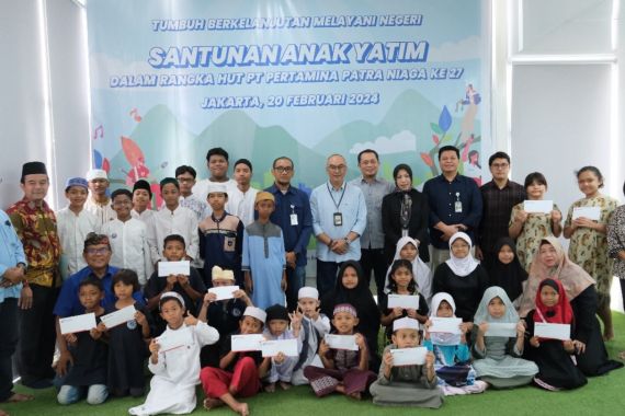 Sambut HUT Pertamina Patra Niaga ke-27, Regional JBB Beri Santunan Anak Yatim & Panti Asuhan - JPNN.COM