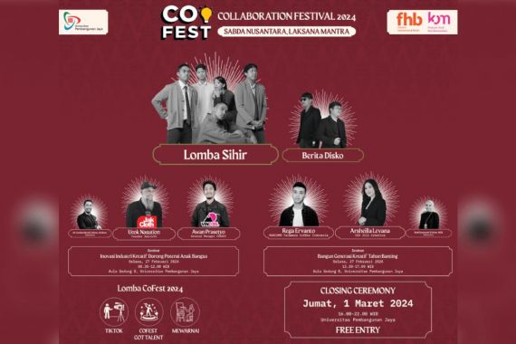 Dorong Semangat Berkarya Generasi Muda Indonesia, UPJ Gelar CoFest 2024 - JPNN.COM