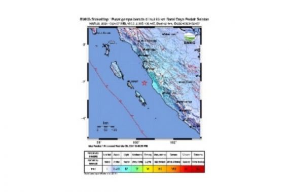 Gempa Berkekuatan 5,3 M Getarkan Wilayah Pesisir Selatan Sumbar - JPNN.COM