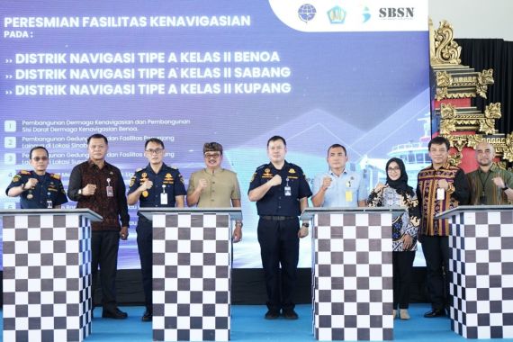 Dirjen Hubla Resmikan Pembangunan Sarana & Prasarana Kenavigasian di Dermaga Benoa - JPNN.COM