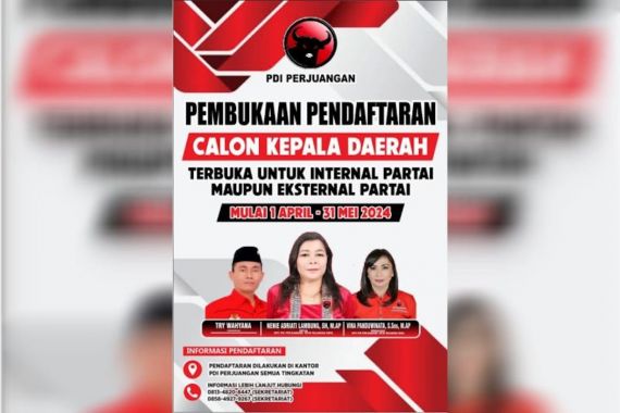 PDIP Palangka Raya Buka Pendaftaran Bakal Calon Wali Kota 2024 - JPNN.COM