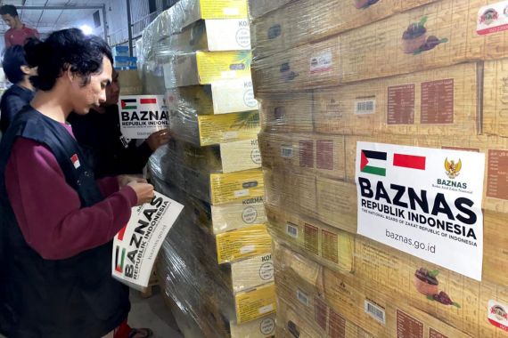 Sebegini Bantuan Masyarakat Indonesia yang Disalurkan BAZNAS untuk Palestina - JPNN.COM