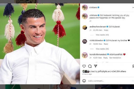 Ronaldo Ucapkan Selamat Idulfitri - JPNN.COM