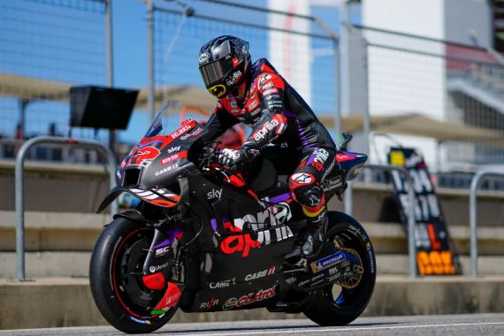 Vinales Gila, dari Urutan ke-11 Bisa Juara di MotoGP Amerika - JPNN.COM