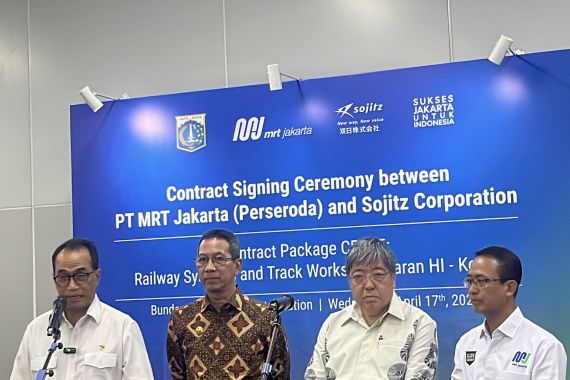 MRT Jakarta Teken Kerja Sama dengan Sojitz Corporation, Nilai Kontrak 4,2 Triliun - JPNN.COM