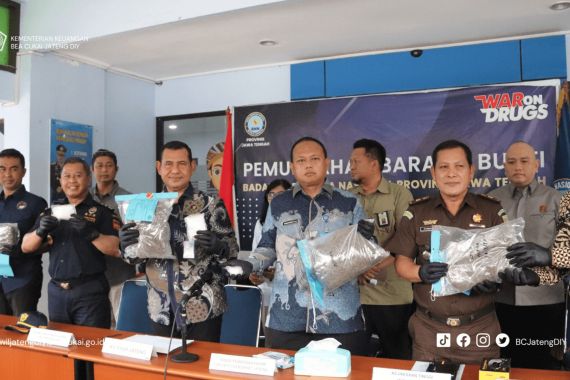 Bea Cukai dan BNN Bersinergi Tekan Peredaran Gelap Narkotika di Jateng, Ini Hasilnya - JPNN.COM