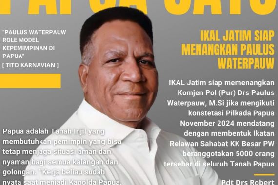 Dukung Paulus Waterpauw Maju Pilgub Papua, IKAL Jatim Bergerak Membentuk Sukarelawan - JPNN.COM