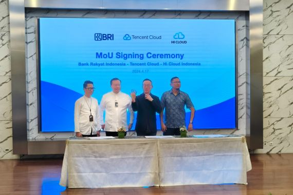 BRI Gandeng Tencent Cloud dan Hi Cloud Indonesia untuk Perkuat Kapabilitas Digital - JPNN.COM