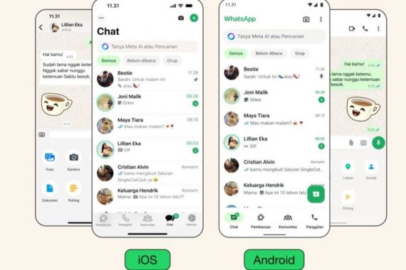 WhatsApp Perbarui Desain Tampilannya, Lebih Segar - JPNN.COM