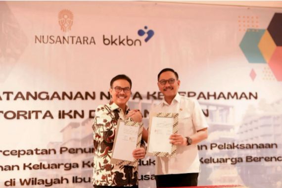 Teken MoU, BKKBN dan Otorita IKN Siap Jadi Contoh Tidak Melahirkan Stunting Baru - JPNN.COM