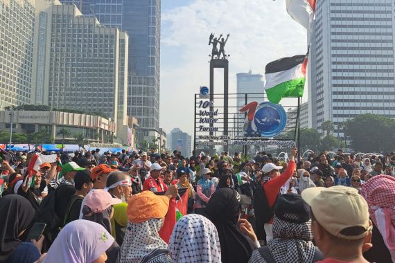 Bela Palestina, Majelis Ormas Islam Serukan Lawan Genosida di Area CFD Jakarta - JPNN.COM