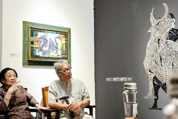 Komentar Megawati Saat Hadiri Pameran Melik Nggendong Lali Karya Butet - JPNN.COM