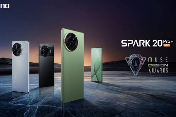 Tecno Spark 20 Pro+ Sabet Gelar Platinum Winner di MUSE Design Award 2024 - JPNN.COM