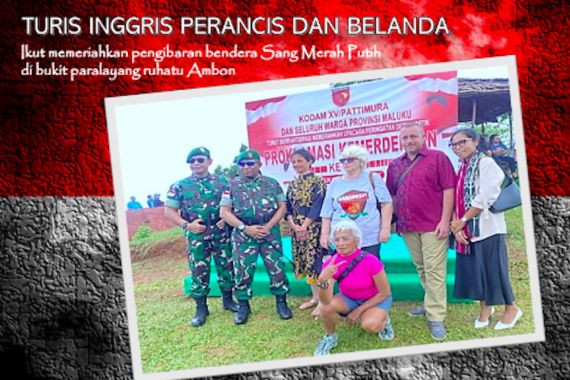 Brigjen Antoninho: Turis Mancanegara Saksikan Pengibaran Bendera Merah Putih di Bukit Paralayang Ruhatu - JPNN.COM