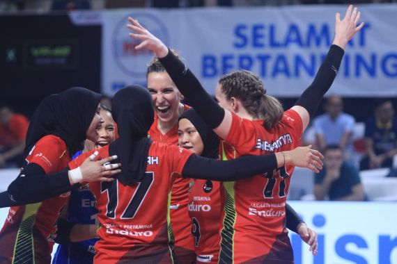 Gebuk Gresik Petrokimia, Jakarta Pertamina Buka Peluang ke Final Four Proliga 2024 - JPNN.COM