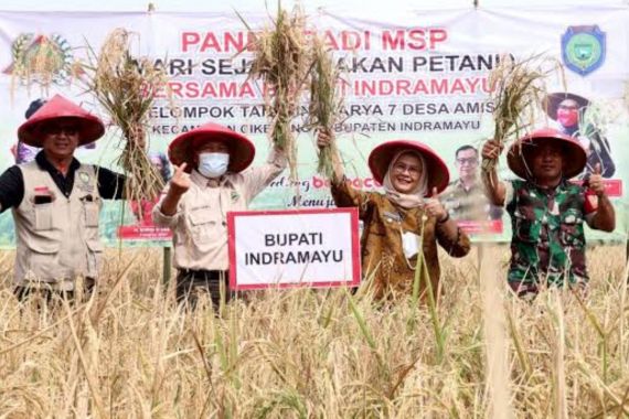 Bupati Nina Agustina Mengajak Seluruh Elemen Meningkatkan Pertanian Indramayu - JPNN.COM