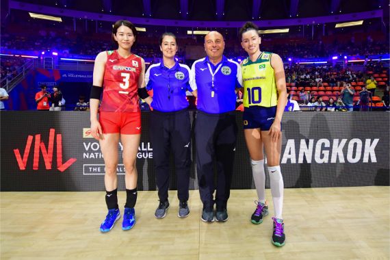 Link Live Streaming Semifinal VNL 2024 Putri: Gila, Brasil Kalah 24-26 dari Jepang di Set 1 - JPNN.COM