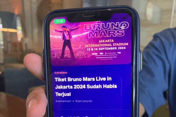 Luar Biasa! 95 Ribu Tiket Bruno Mars Ludes Terjual di Livin’ by Mandiri - JPNN.COM