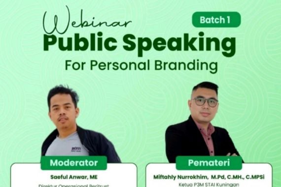 Ini Tujuan STAI Kuningan Gelar Webinar 'Public Speaking for Personal Branding' - JPNN.COM