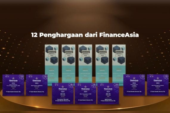 Mandiri jadi Bank Nasional dengan Penghargaan Terbanyak di FinanceAsia Award 2024 - JPNN.COM