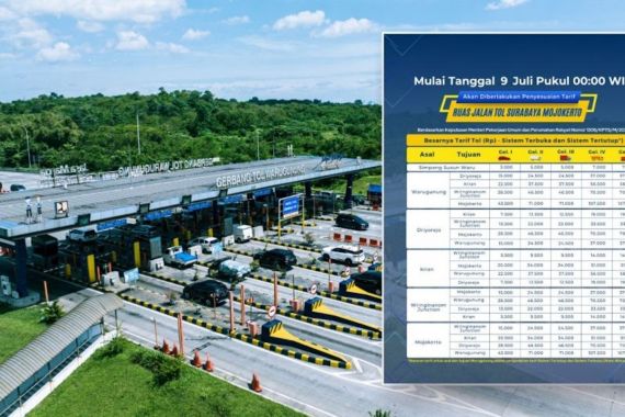 Tarif Baru Tol Surabaya-Mojokerto Berlaku Mulai 9 Juli, Ini Perinciannya - JPNN.COM