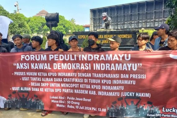 Forum Peduli Indramayu Desak Polda Jabar Usut Kasus Gratifikasi Aliran Dana KPUD - JPNN.COM