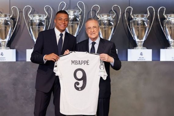 Kylian Mbappe Resmi Diperkenalkan Sebagai Pemain Baru Real Madrid - JPNN.COM