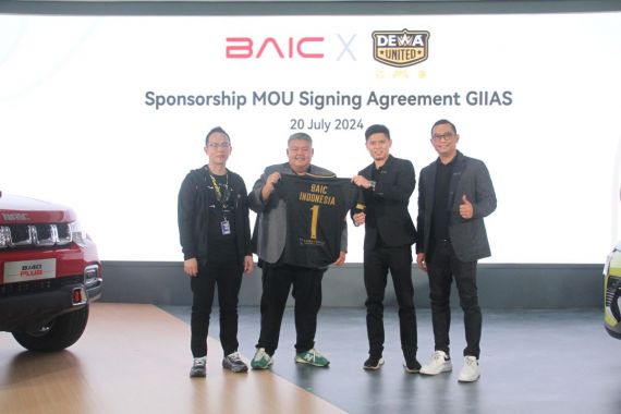 Baic Indonesia Sponsori Klub Sepak Bola Dewa United Selama Setahun - JPNN.COM