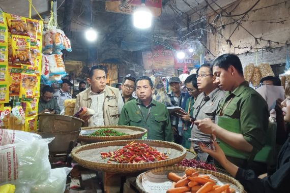 Bapanas Inspeksi Pangan di Pasar Rau Kota Serang, Ini yang Ditemukan - JPNN.COM