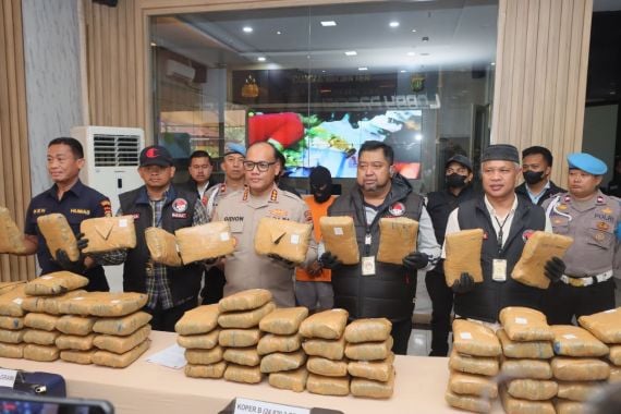 Polisi Gagalkan Peredaran 77 Kilogram Ganja di Jakarta Utara - JPNN.COM